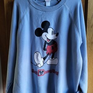 Like New Mickey Mouse Classic Sweatshirt for Adults – Walt Disney World – Blue